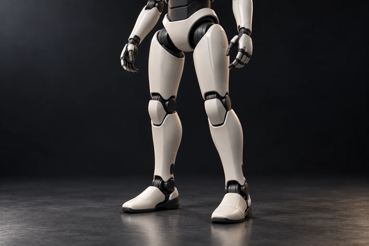 Detail visualization of Alp's articulated hips, legs, ankles and feet